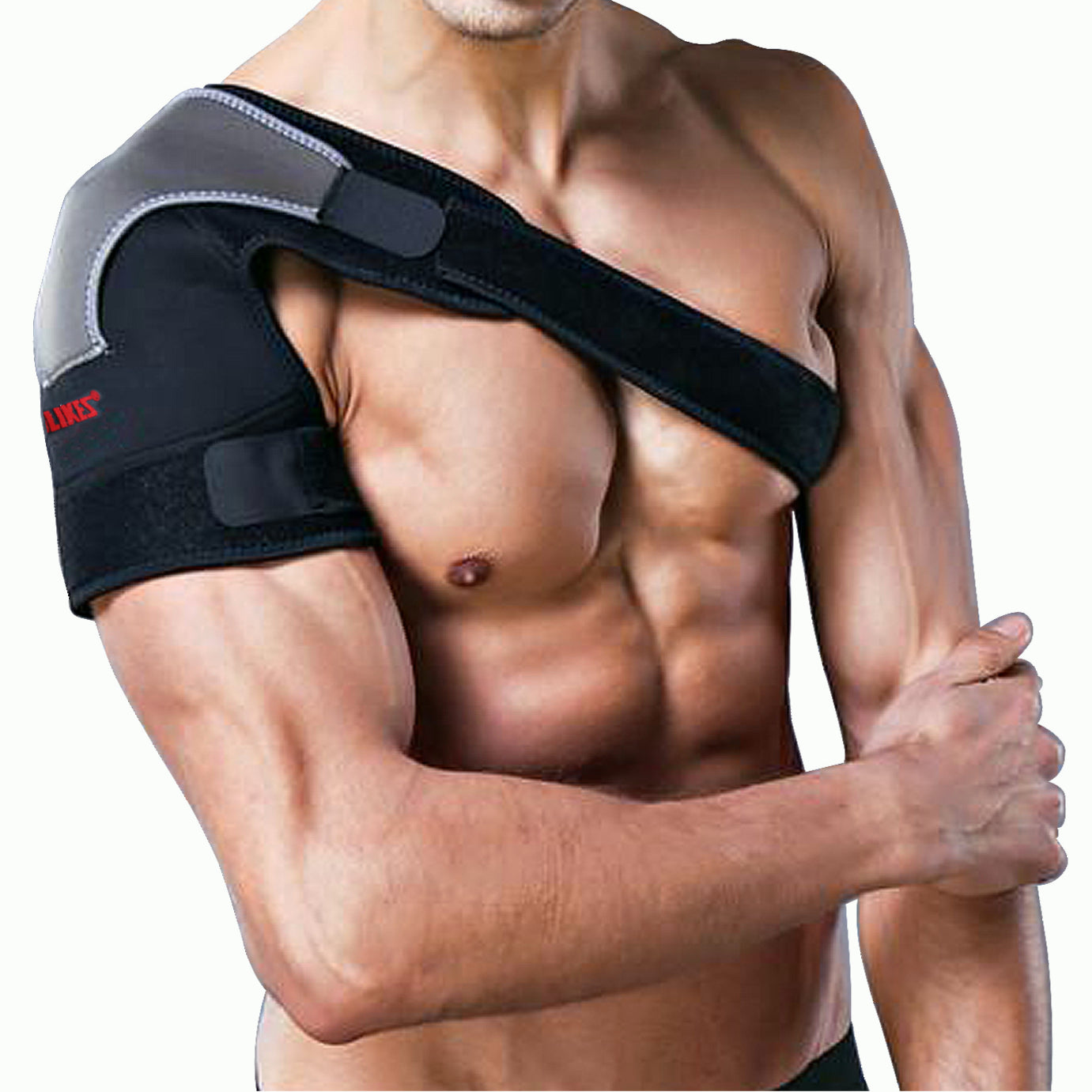 Right Shoulder Adjustable Support Brace Compression Strap Heat Patch Protection Sports
