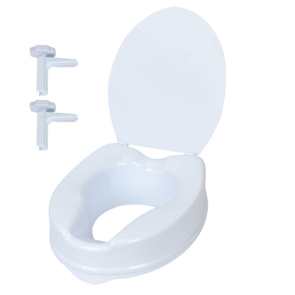 Raised Toilet Seat With Lid