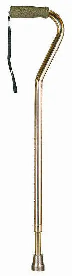 Offset (Swan Neck) Aluminum Cane - Chrome - Babyonline