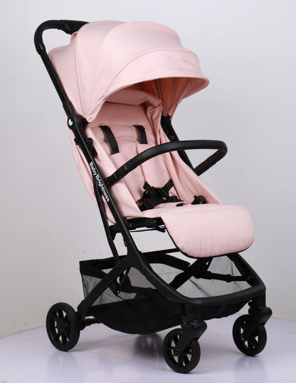 Travel Pram – AirGo Lightweight Stroller with Booster Seat (Pink)