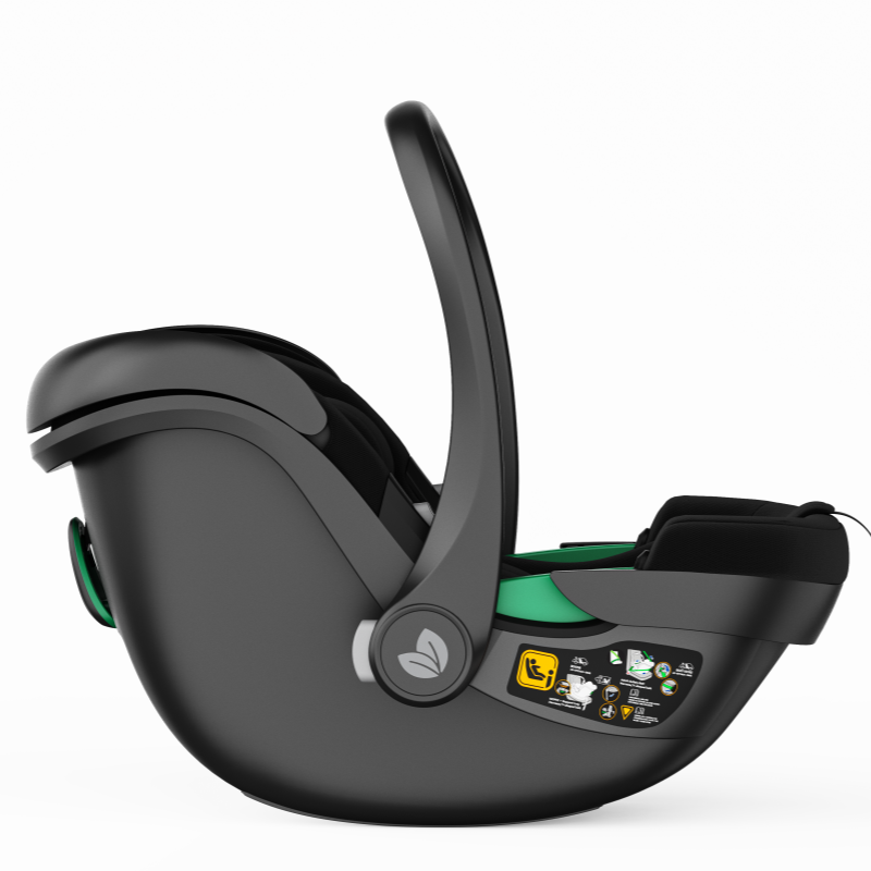 Skyra 2-in-1 Newborn Pram & Bassinet Stroller and Car Seat with Rotating ISOFIX Base (Black/Gold)