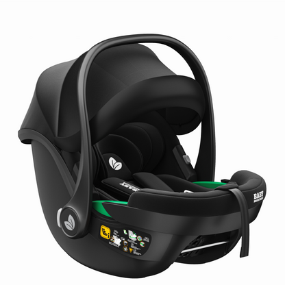 Baby Brightness FlexGo Auto Folding lightweight compact stroller with i-Size infant capsule Black