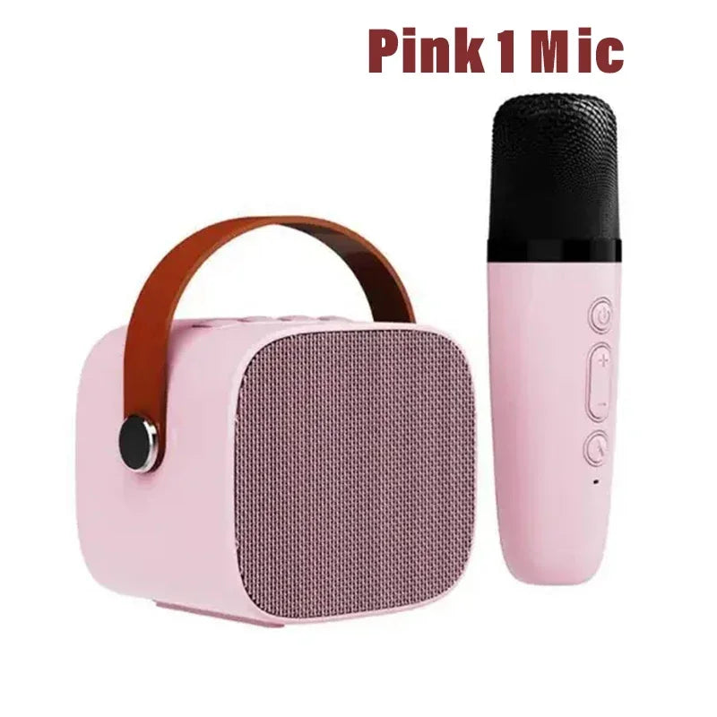 Portable Karaoke Machine with Wireless Microphones – Bluetooth Speaker & Home KTV System