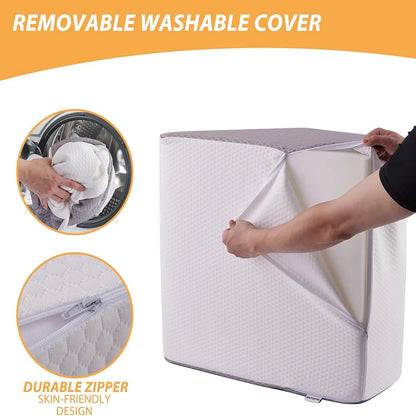 Memory Foam Leg Elevation Pillow – Orthopaedic Leg Wedge Pillow for Sleeping & Recovery