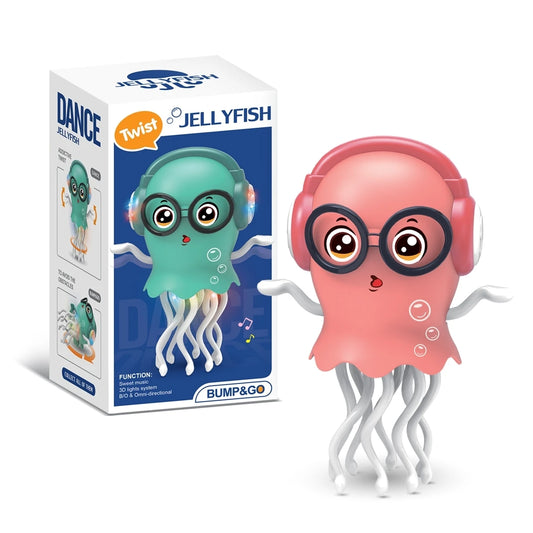 Dancing Jellyfish Crawling Toy – Musical LED Interactive Baby Toy