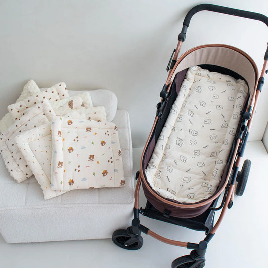 Baby Stroller Seat Cushion – Soft Breathable Pushchair Mattress Pad