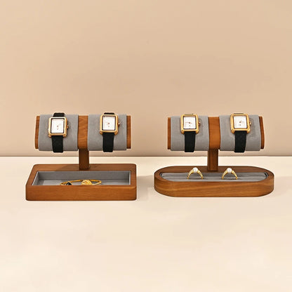 Wooden T-Shaped Watch & Bracelet Display Stand – Jewellery Storage Holder