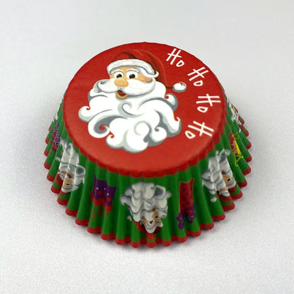 100-Pack Christmas & Halloween Cupcake Liners – Festive Paper Baking Cups