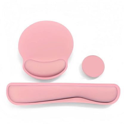 Ergonomic Keyboard Wrist Rest & Mouse Pad Set – 3-Piece Memory Foam Support Kit