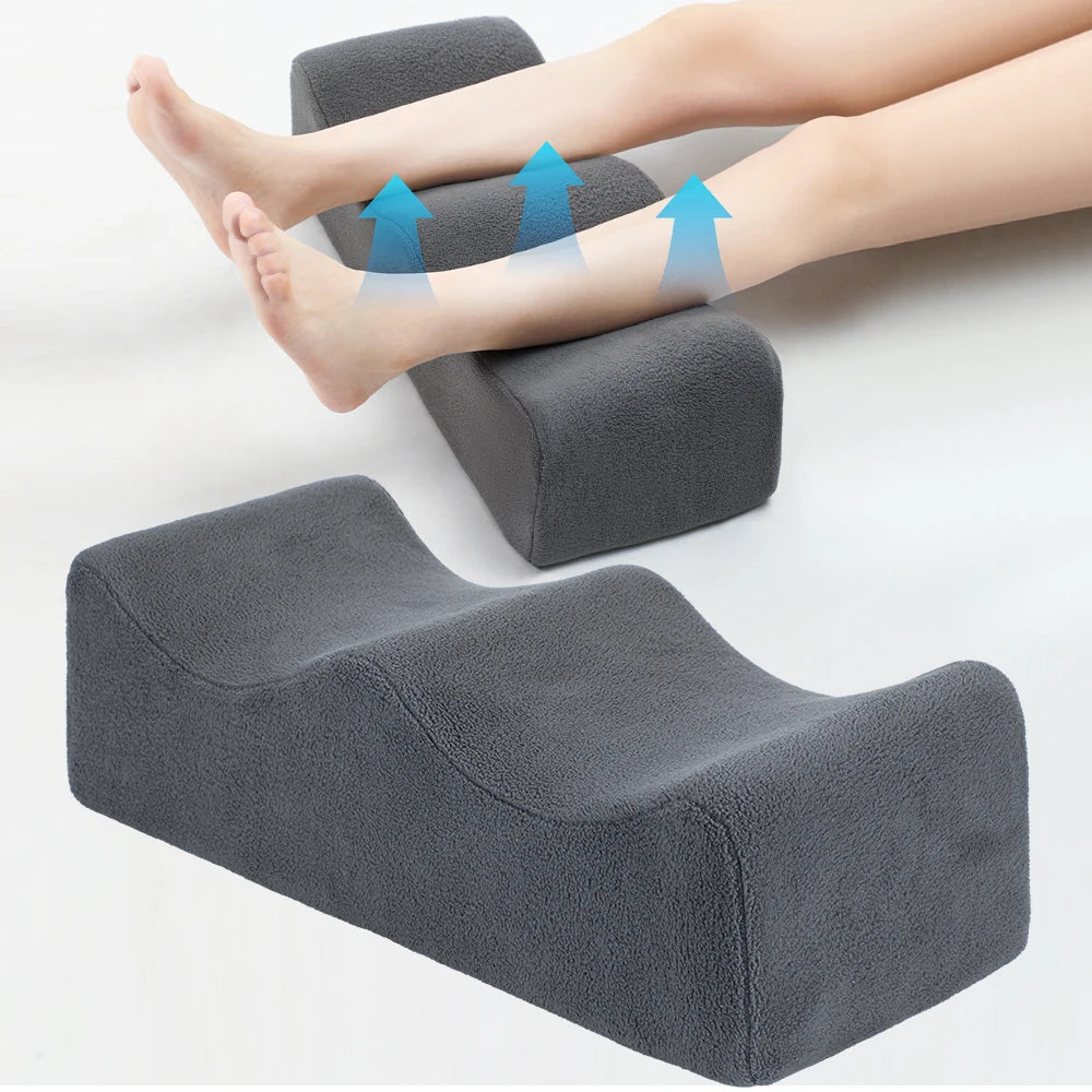 Contoured Leg Elevation Pillow – Support Cushion for Sleeping, Bed & Sofa