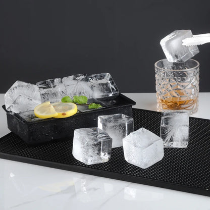 Large Silicone Ice Cube Tray – 4, 6, 8 or 15 Grid Jumbo Ice Mould