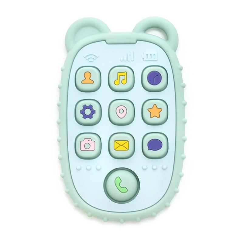 Silicone Baby Phone Teether – Mobile Phone Sensory Teething Toy