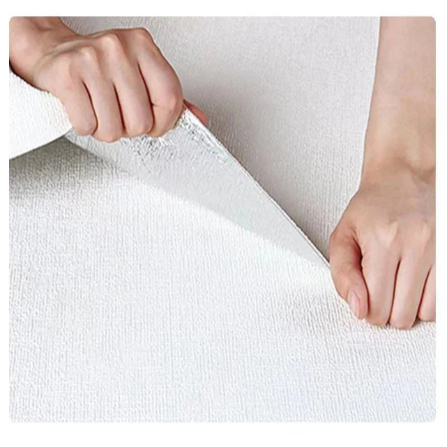 3D Linen Waterproof Self-Adhesive Wall Paper (5 colours available)