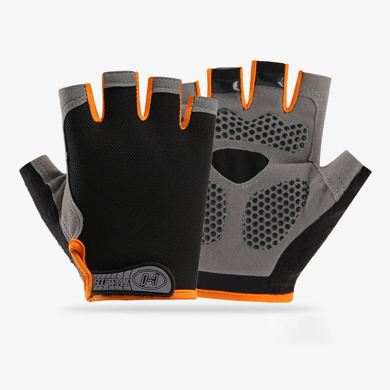 Fingerless Gym & Training Gloves – Breathable Non-Slip Workout Gloves for Men & Women