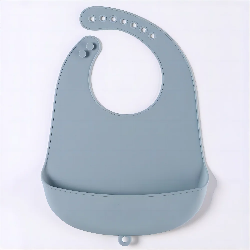 Silicone Baby Bib – Waterproof Food Catching Feeding Bib