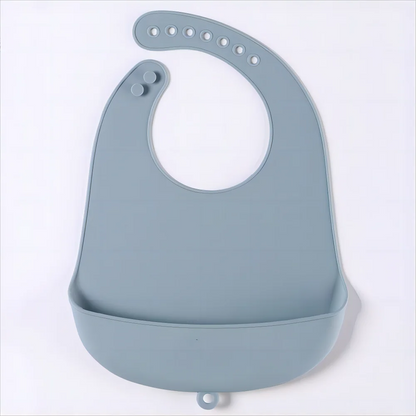 Silicone Baby Bib – Waterproof Food Catching Feeding Bib