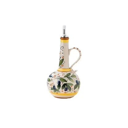 Embossed Ceramic Olive Oil & Vinegar Dispenser 750ml