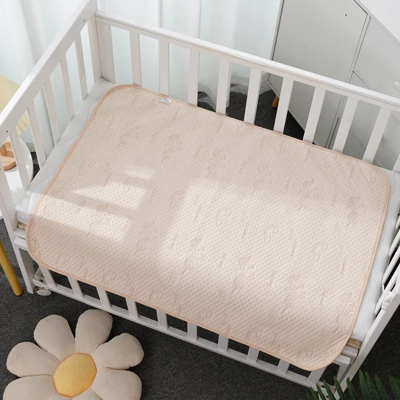Reusable Waterproof Baby Changing Mat – 50 × 70cm Cotton Nappy Change Pad