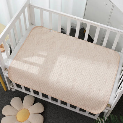 Reusable Waterproof Baby Changing Mat – 50 × 70cm Cotton Nappy Change Pad