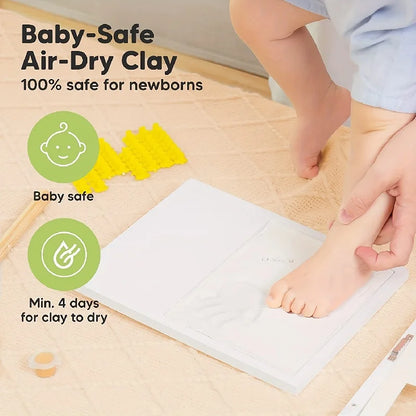 Baby Hand & Footprint Photo Frame Kit – Keepsake Memory Frame