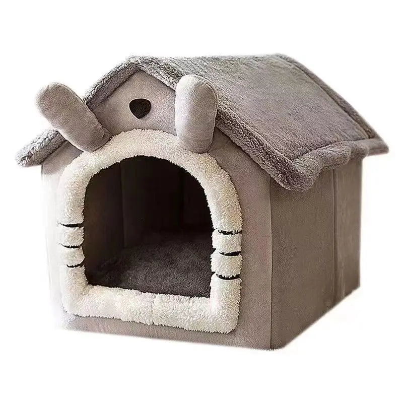 Cosy Pet House Bed – Removable & Washable Cat and Small Dog Hideaway