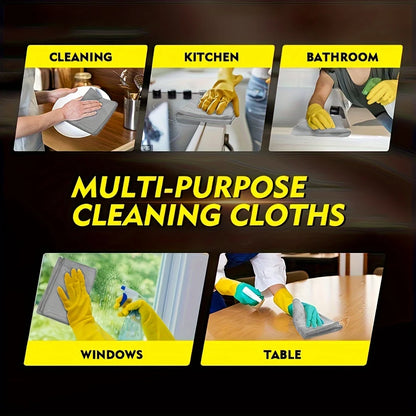 Premium Microfiber Cleaning Cloths – Lint-Free Reusable Cleaning Towels (25 × 25cm)