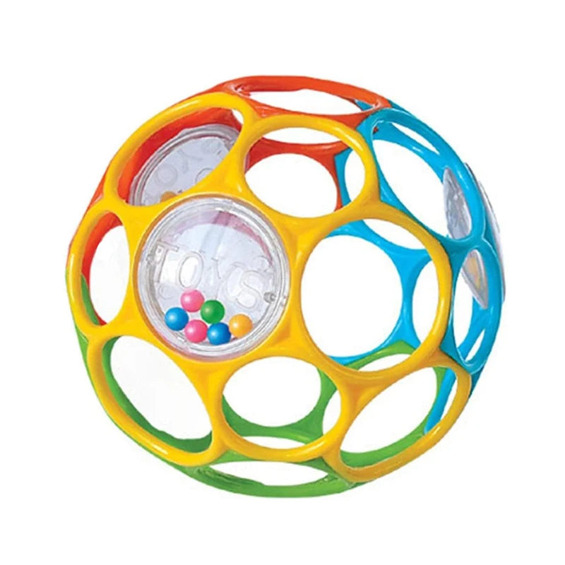 Baby Sensory Grasping Rattle Ball – Soft Bell & Textured Early Learning Toy