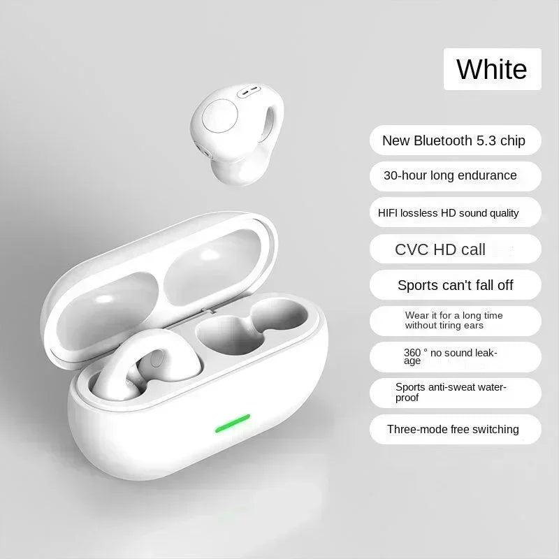 T75 Bone Conduction Wireless Bluetooth 5.3 Sports Headphones