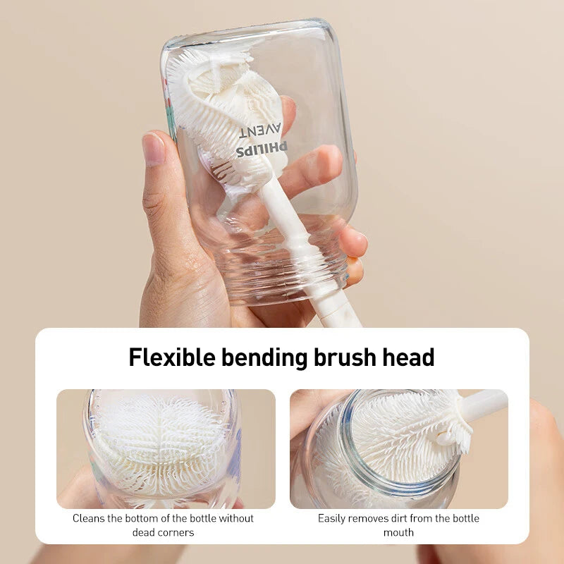 Baby Bottle Cleaning Set – Compatible with Avent Bottles (Brush, Drying Rack & Storage Kit)