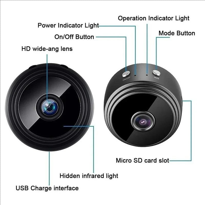 A9 Mini WiFi Camera – 1080P Wireless Home Security Camera