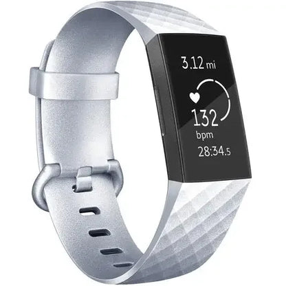 Fitbit Charge 3/3SE/4 Silicone Replacement Band (available in 2 sizes & 14 colours)