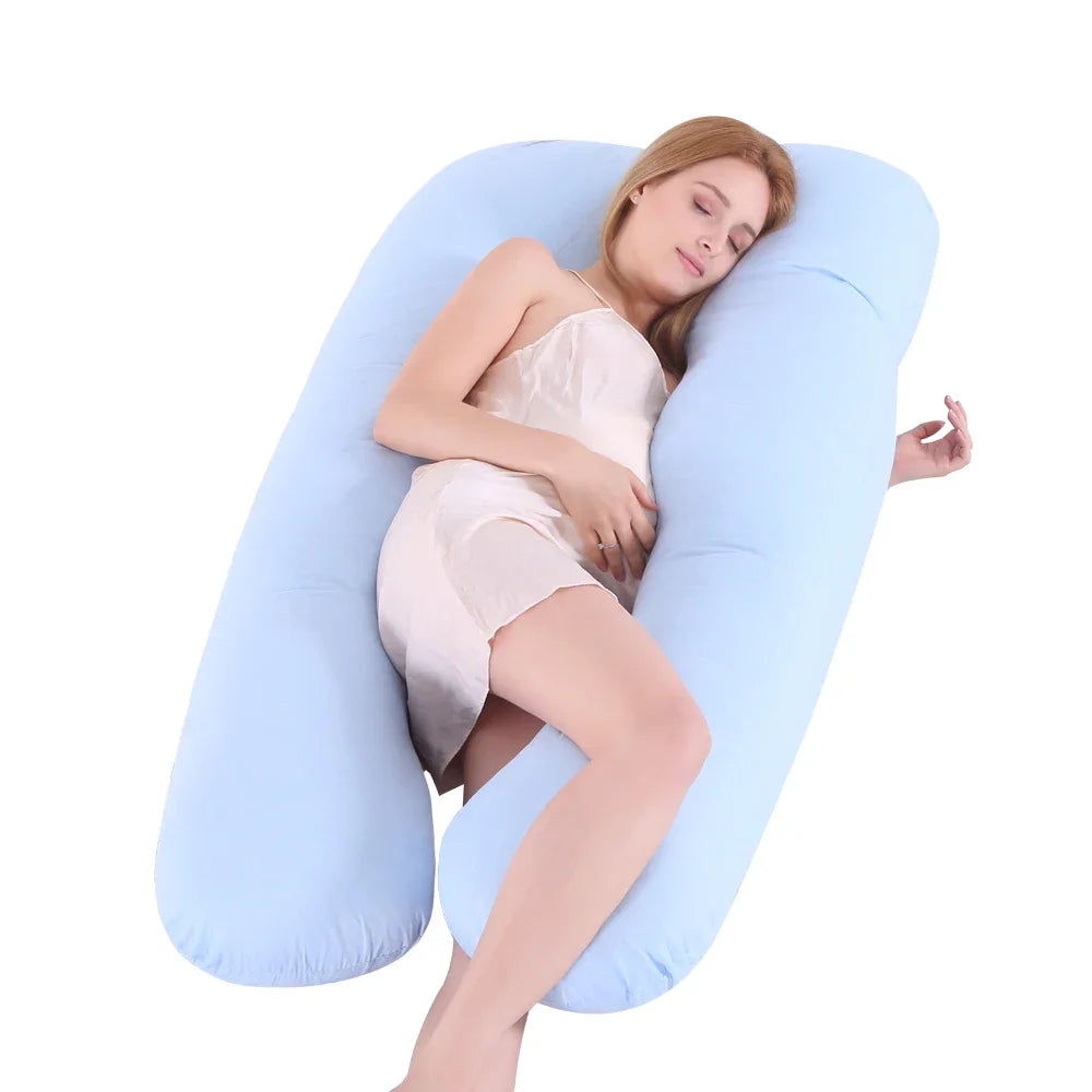 U-Shaped Pregnancy Pillow – Full Body Maternity Support Cushion (120 x 70cm)