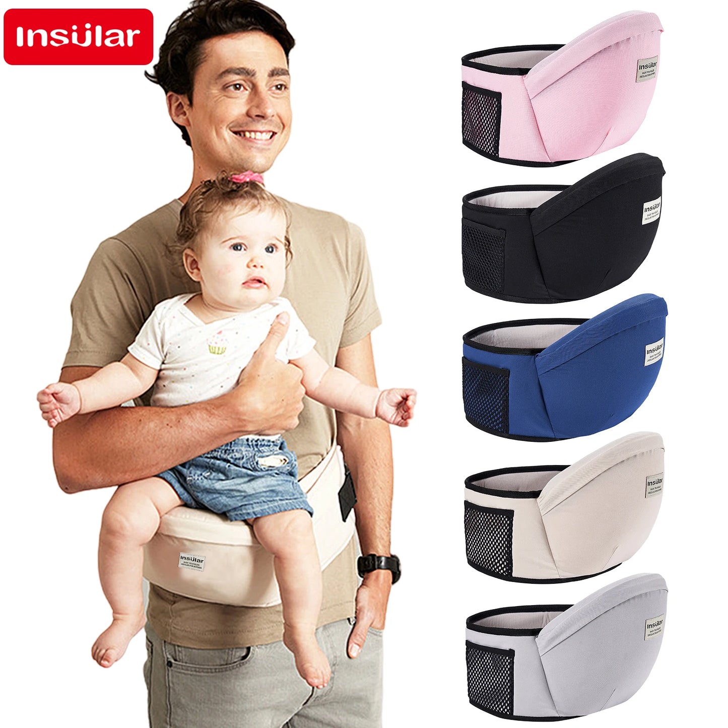 Baby Hip Seat Carrier – Adjustable Waist Stool & Infant Carrying Support