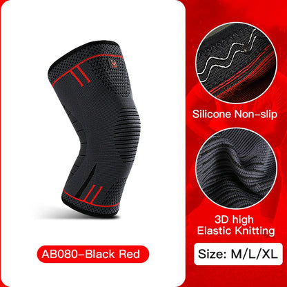 Compression Knee Support Sleeve – Breathable Knee Brace with Spring Stabilisers
