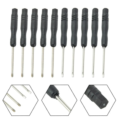 Mini Slotted & Cross Screwdriver Set – 3,22"  / 2mm (10Pcs)