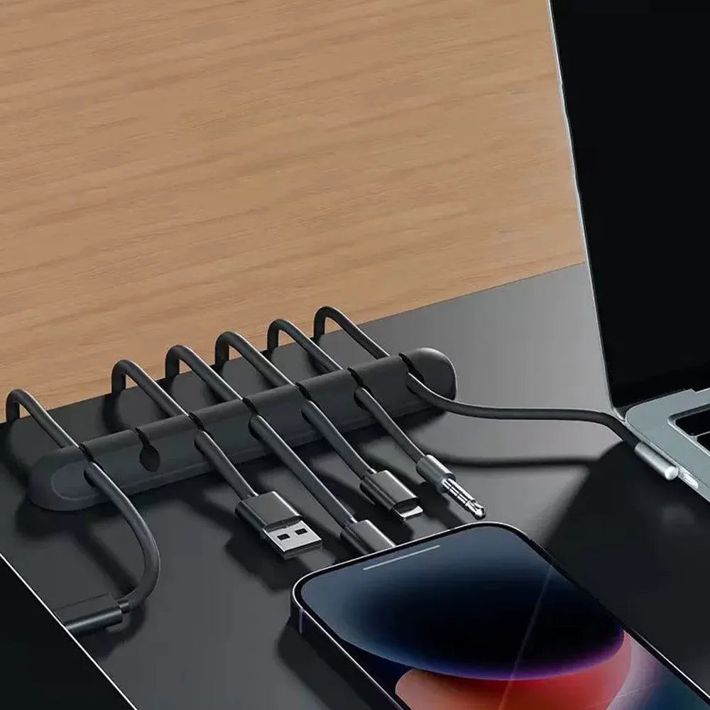 Adhesive Cable Clips – Self-Adhesive Cord Organisers for Desk, Charging & Home Office