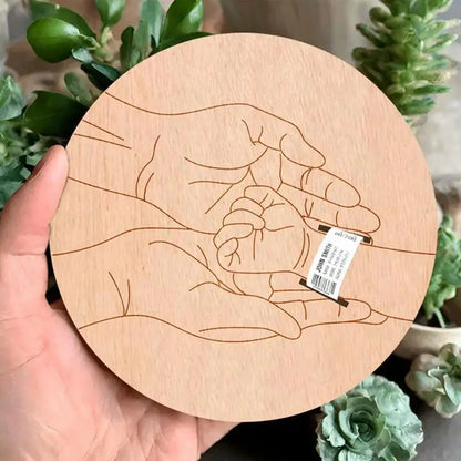 Personalised Wooden Baby Name Keepsake – Newborn Photo Prop & Nursery Plaque