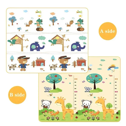 Foldable Baby Play Mat – Non-Toxic Double-Sided Crawling & Activity Mat