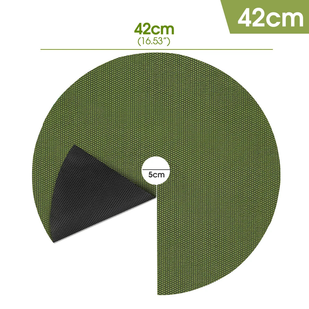 Round Weed Barrier Mats – Breathable Tree & Plant Mulch Rings