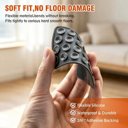 Reusable Anti-Slip Rug Grippers – 4/8 Pack Carpet Corner Pads with Suction Grip