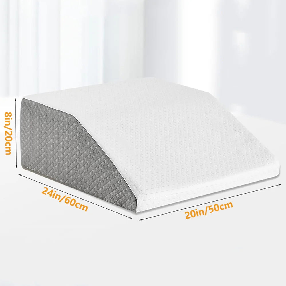 Memory Foam Leg Elevation Pillow – Orthopaedic Leg Wedge Pillow for Sleeping & Recovery
