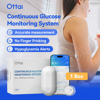 Ottai M8 Continuous Glucose Monitoring System – 14-Day CGM Sensor & Applicator