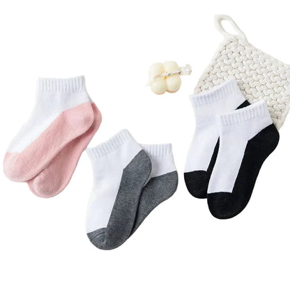 5 Pairs of Cotton Socks – For Boys & Girls (1–12 Years)