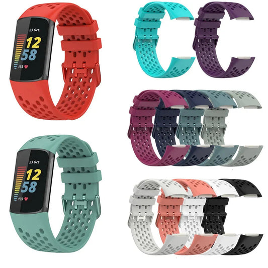 Silicone Strap for the Fitbit Charge 5/6 Series (12 colours available)