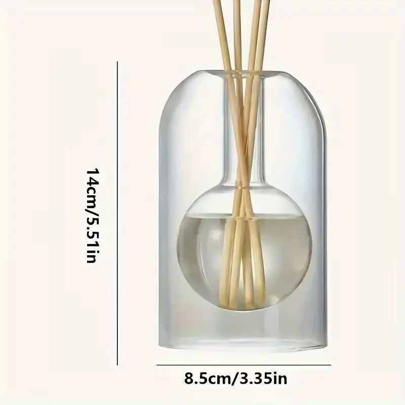 Glass Reed Diffuser Bottle – Decorative Aromatherapy Vase