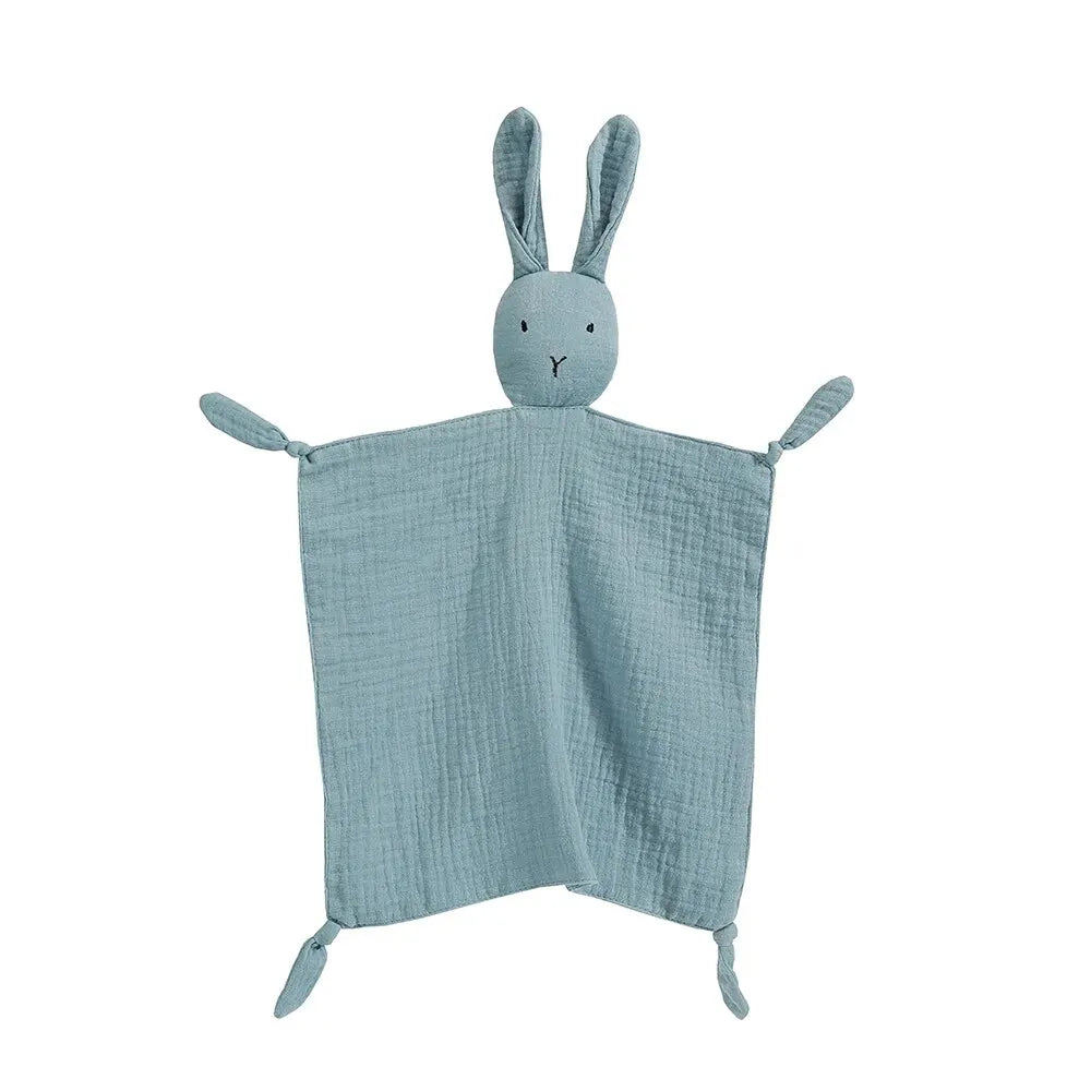 Cotton Muslin Baby Comforter – Soft Newborn Security Blanket & Cuddle Toy