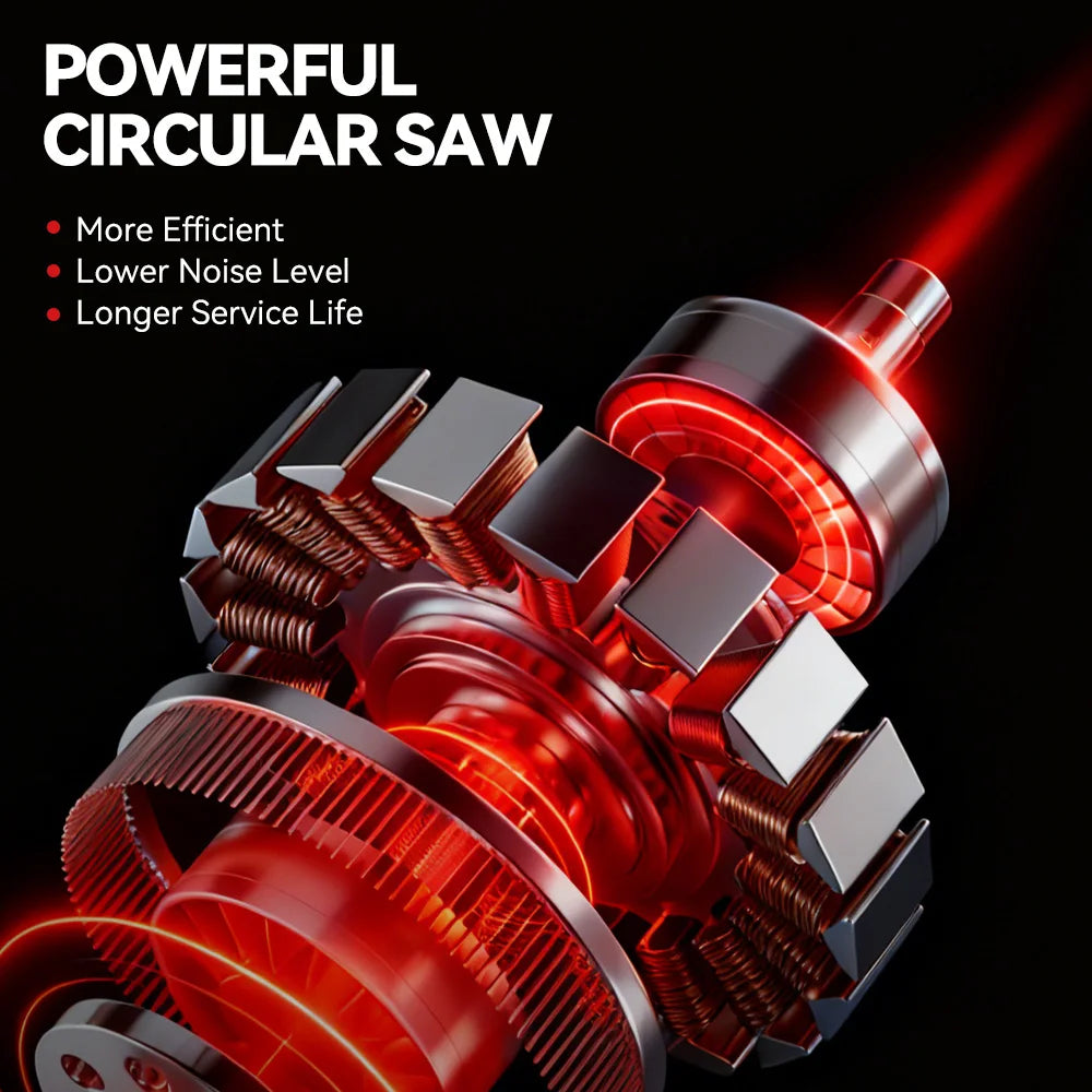 4000W Cordless Circular Saw – 7 Inch Brushless Power Tool