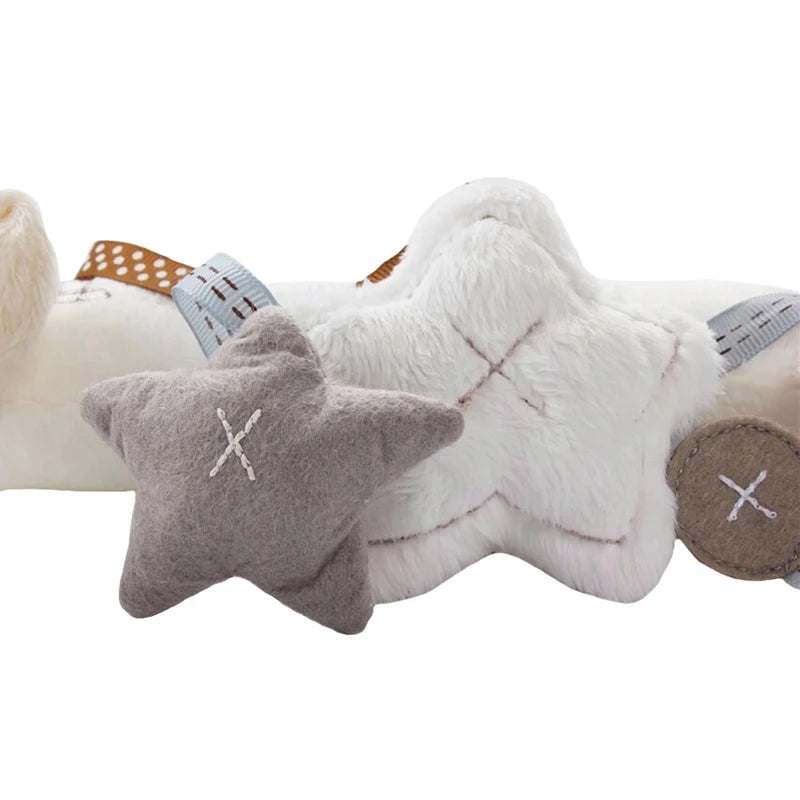 Plush Bunny Baby Stroller Rattle Toy – Hanging Pram, Car Seat & Cot Activity Toy