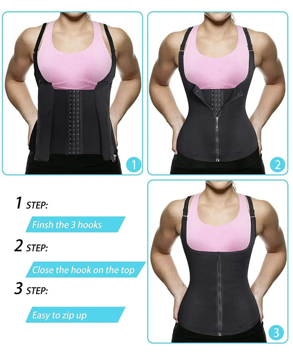 Waist Trainer Shapewear Tank – Tummy Control Compression Top