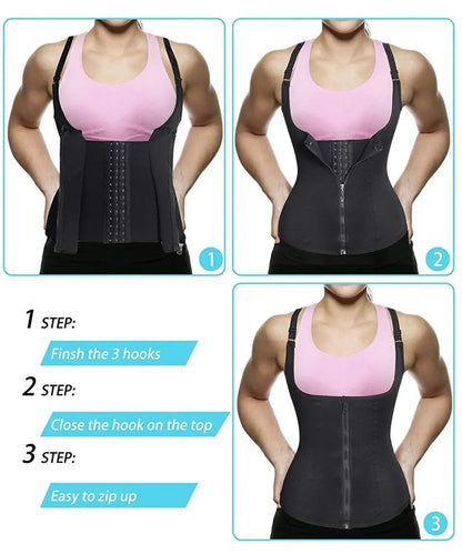 Waist Trainer Shapewear Tank – Tummy Control Compression Top